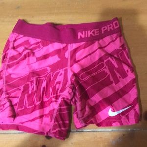 Pink Nike Pro spandex